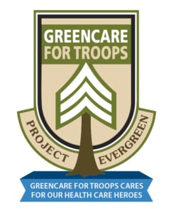 GreenCare for Troops Healthcare Heroes logo - Project EverGreen