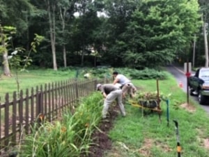Connecticut Grounds Keepers Association volunteers - Project EverGreen