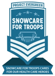 SnowCare for Troops Healthcare Heroes program logo - Project EverGreen