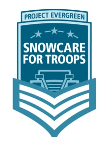 SnowCare for Troops program logo - Project EverGreen