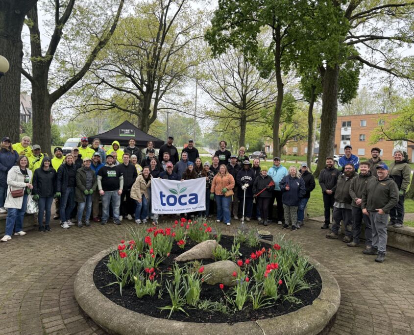 TOCA Volunteers and Project EverGreen Help Cleveland Park Bloom Again | Project EverGreen TOCA volunteers - Project EverGreen