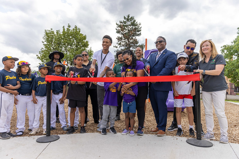 Gmeiner Park ribbon cutting - Project EverGreen