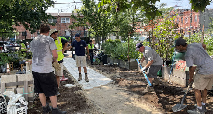 More than 40 Project EverGreen volunteers help revitalize New York park