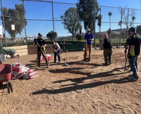 Demuth Park home plate work | Project EverGreen