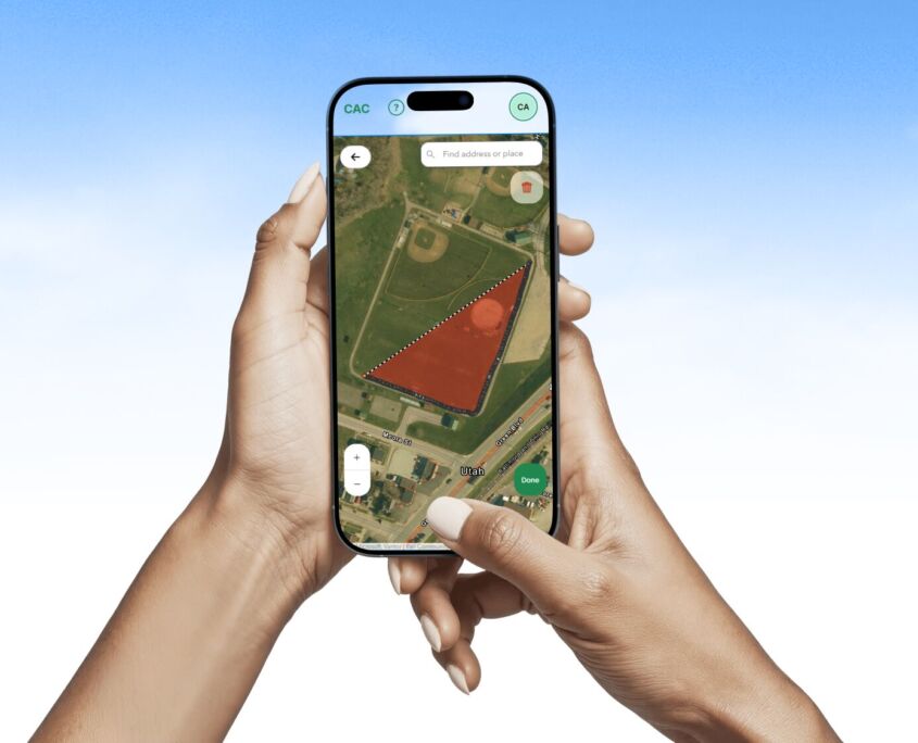 Mobile Drawing Tool Helps Users Easily Map Green Spaces and Measure Environmental Impact with Clean Air Calculator | Project EverGreen mobile drawing tool - Project EverGreen