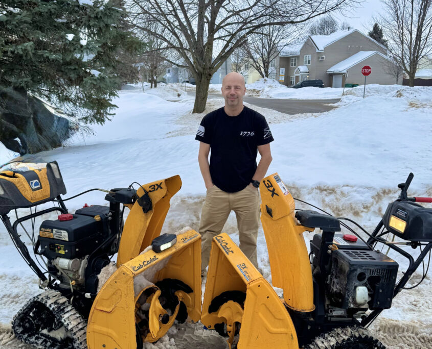 Fort Drum SnowCare for Troops Volunteer Supports Military Families in Heavy Snow | Project EverGreen Fort Drum - Project EverGreen