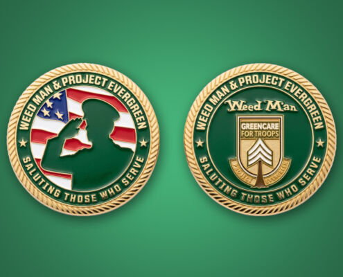 Weed Man Launches Challenge Coin Initiative Honoring GreenCare for Troops Families | Project EverGreen Weed Man - Project EverGreen